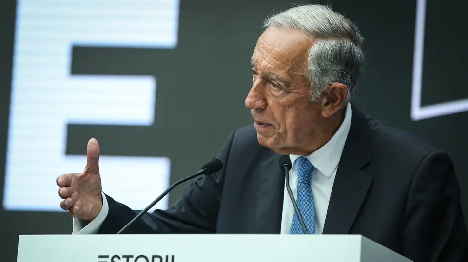 O Presidente da República, Marcelo Rebelo de Sousa, discursa na sessão de abertura da 8.ª edição das Conferências do Estoril, em Cascais