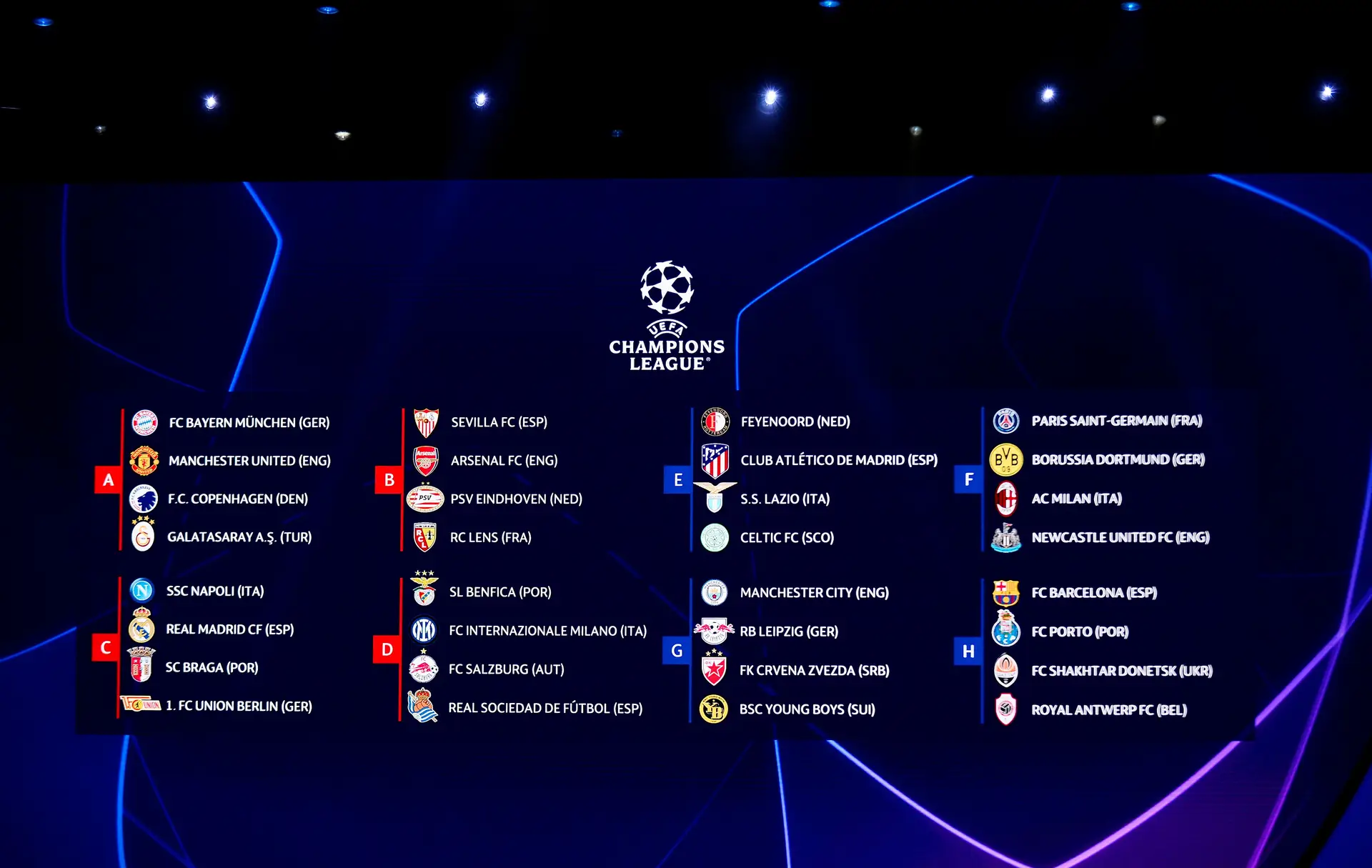 Champions: o calendário de Benfica, FC Porto e SC Braga na fase de grupos