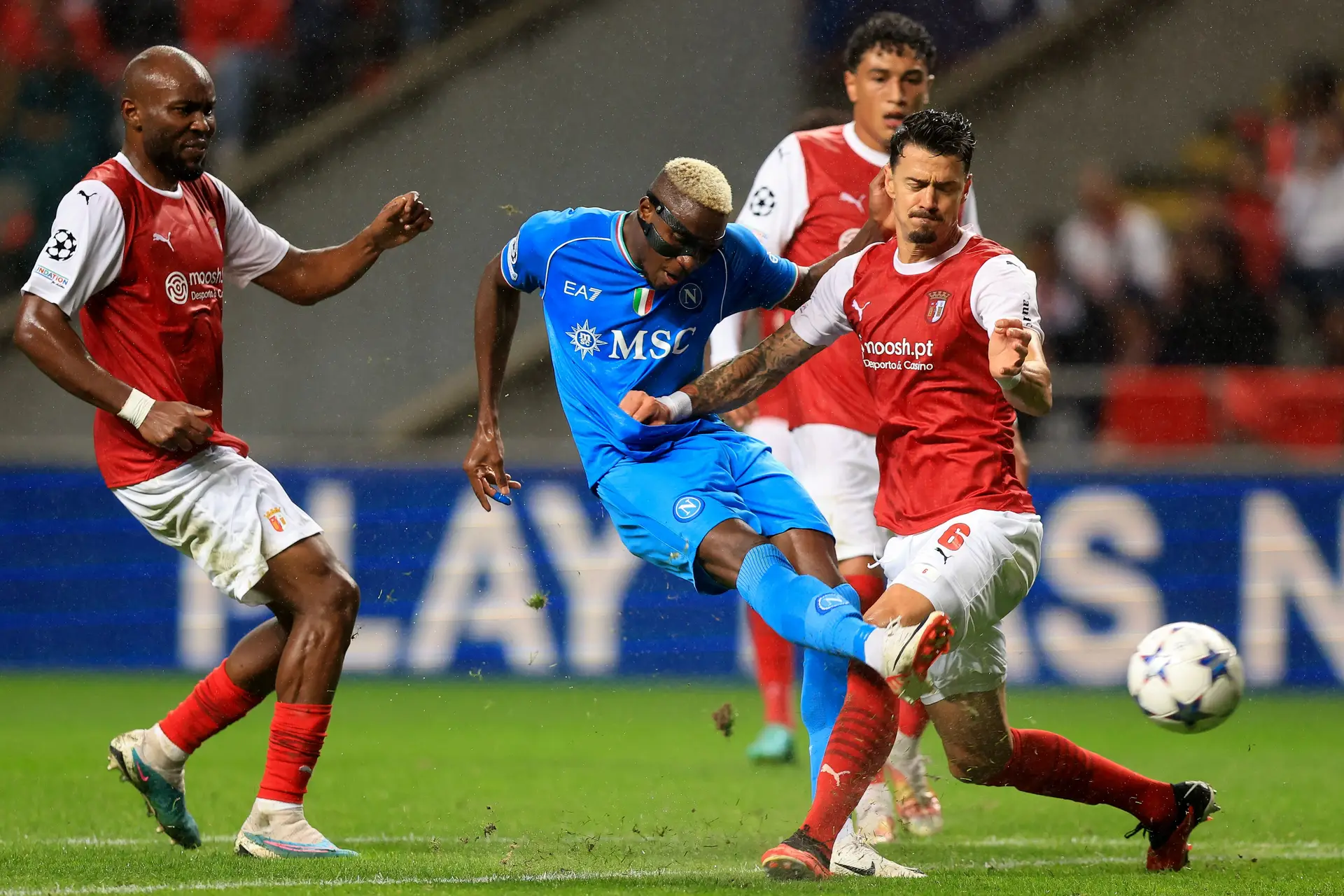Champions: SC Braga perde frente ao Nápoles
