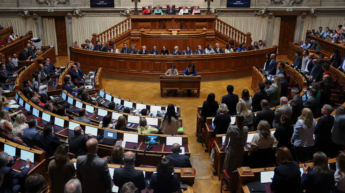 Votação da moção de censura ao Governo, apresentada pelo Chega, na Assembleia da República em Lisboa.