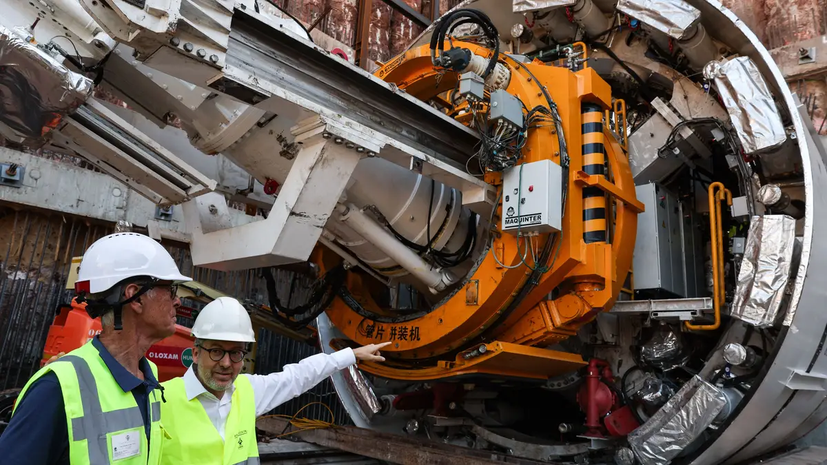 Carlos Moedas visita obras do Plano Geral de Drenagem de Lisboa