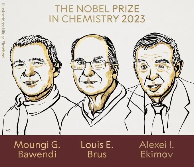 Nobel da Química atribuído a Bawendi, Brus e Ekimov pela "descoberta e síntese de pontos quânticos"