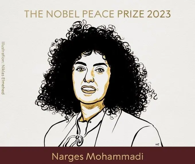 Nobel da Paz para Narges Mohammadi, pela sua luta contra a opressão das mulheres no Irão
