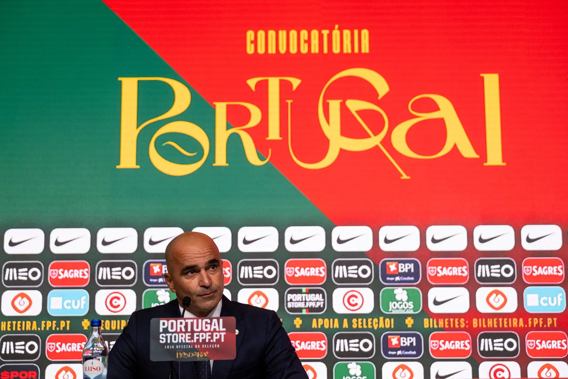 Eis os convocados de Roberto Martínez para os próximos jogos de Portugal