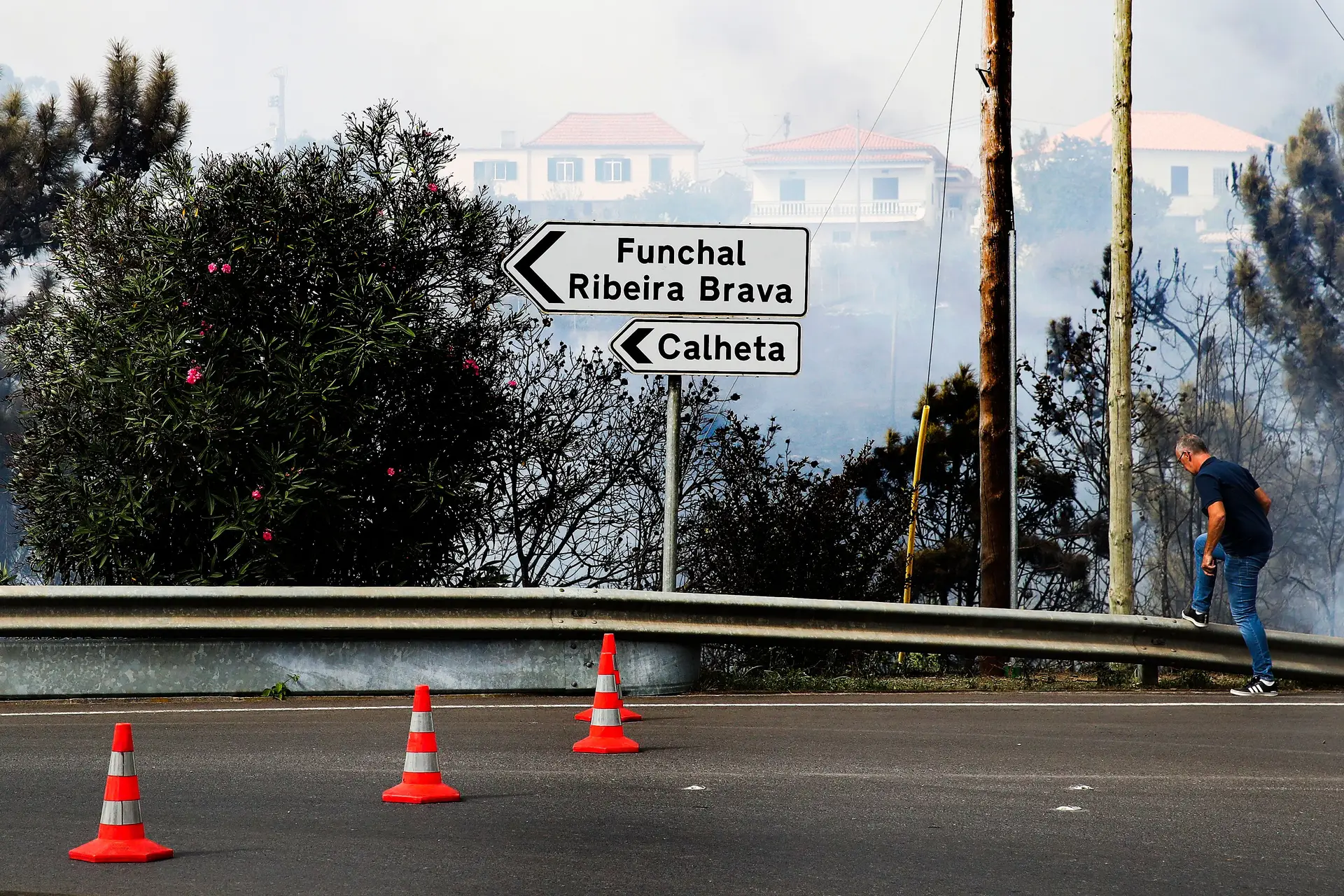 Madeira: ativado plano de emergência, mais de metade da Calheta ardeu