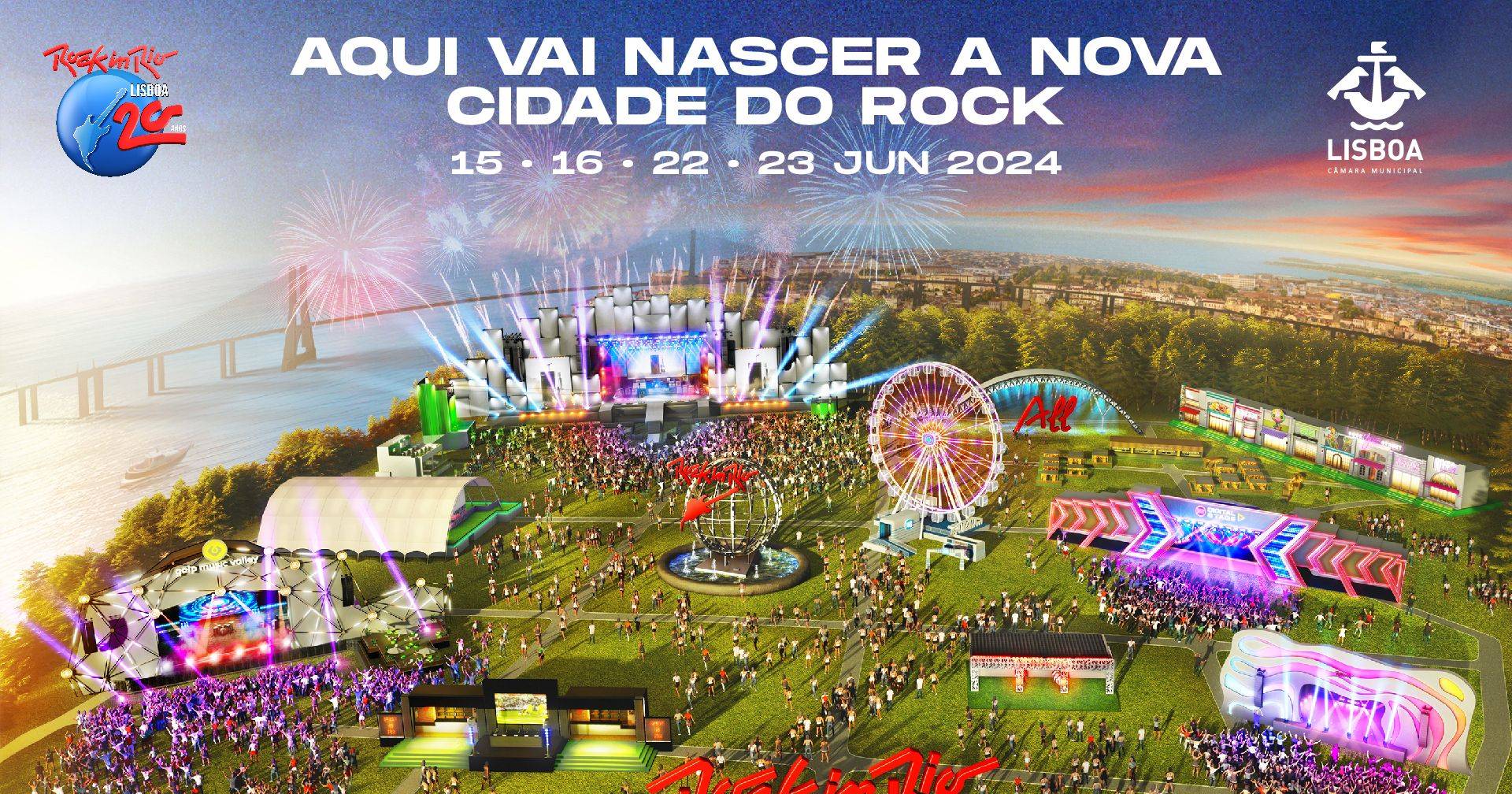 Rock in Rio Lisbon déménage au Parque Tejo en 2024