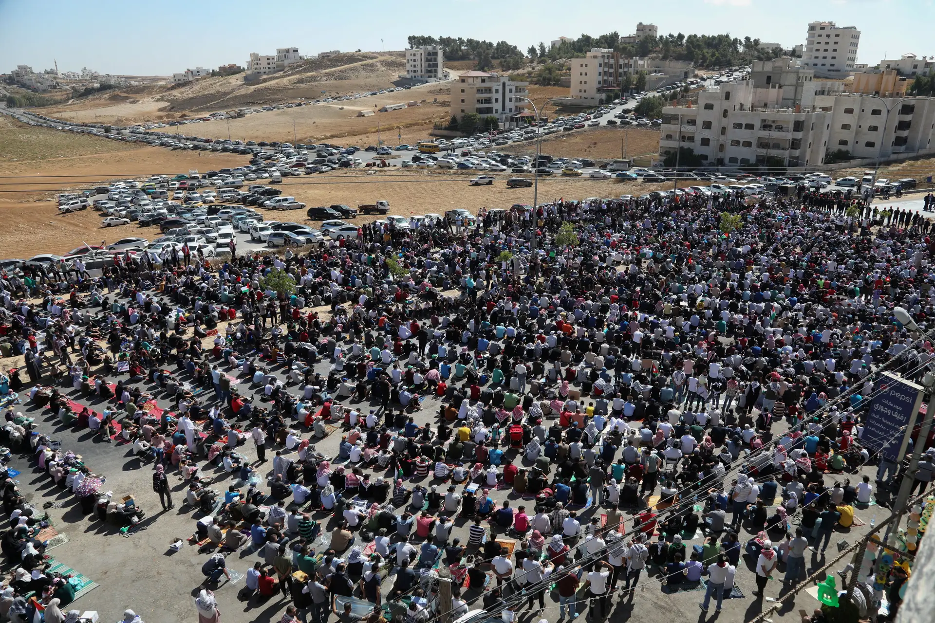 Protestos pro-Palestina na Jordânia