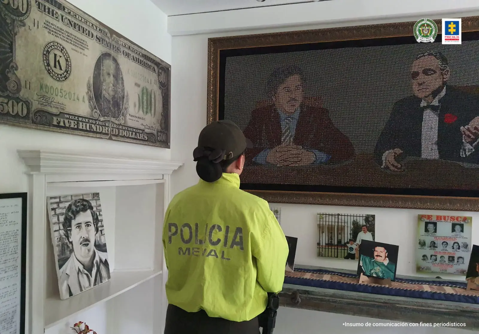 Museu clandestino de homenagem a Pablo Escobar apreendido pelas autoridades colombianas