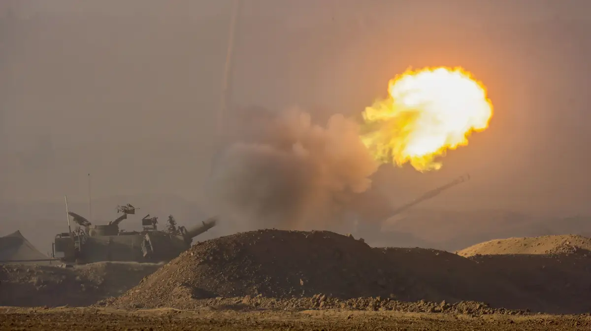 Exército de Israel na fronteira com Gaza