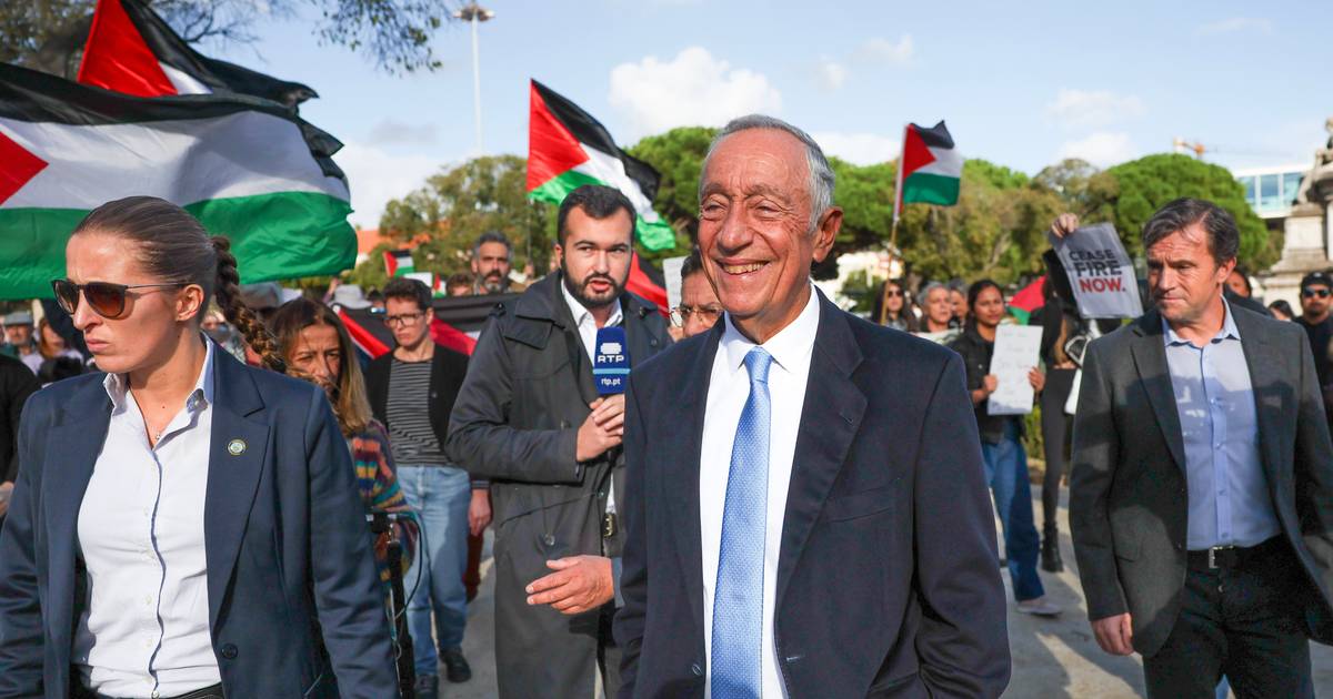 “O senhor não é comentador”. Marcelo é criticado em manifestação pró-Palestina e responde: “Disse o que todos pensamos”
