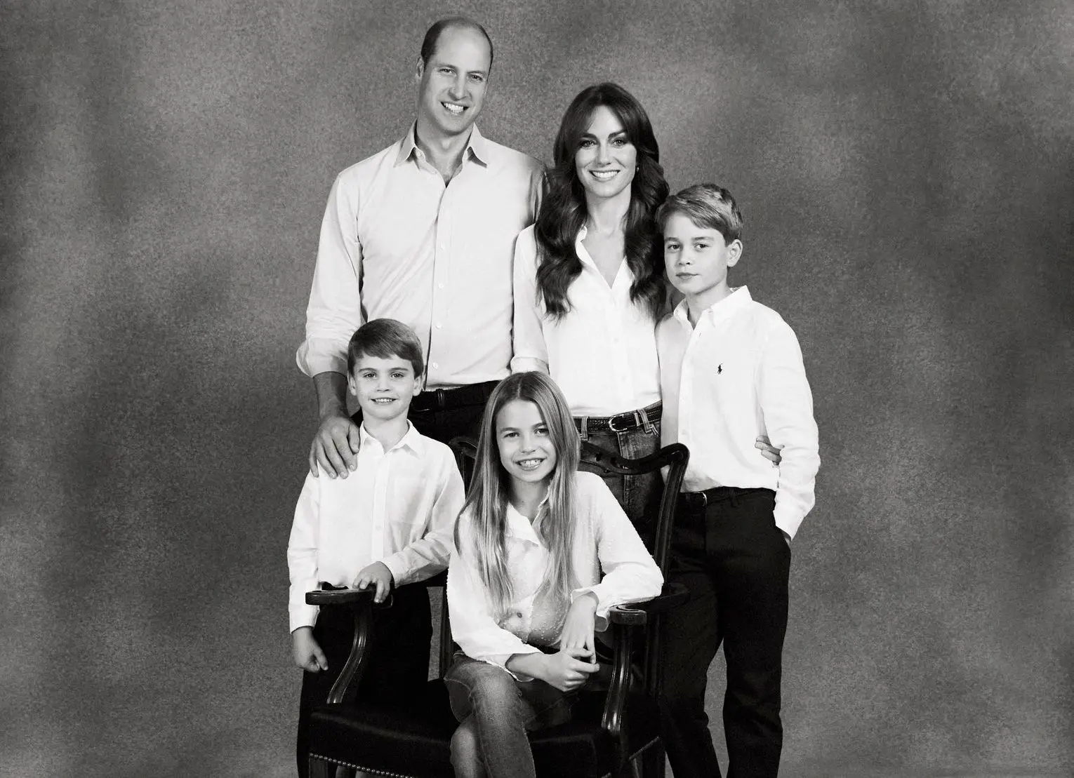 Postal de Natal dos príncipes de Gales