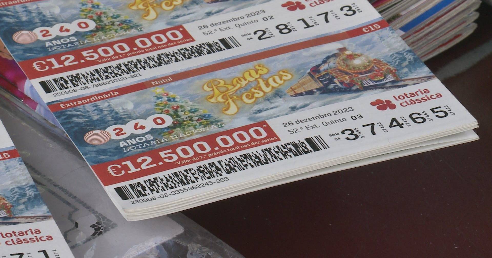 Lotaria de Natal número vencedor saiu nos distritos de Lisboa e Porto
