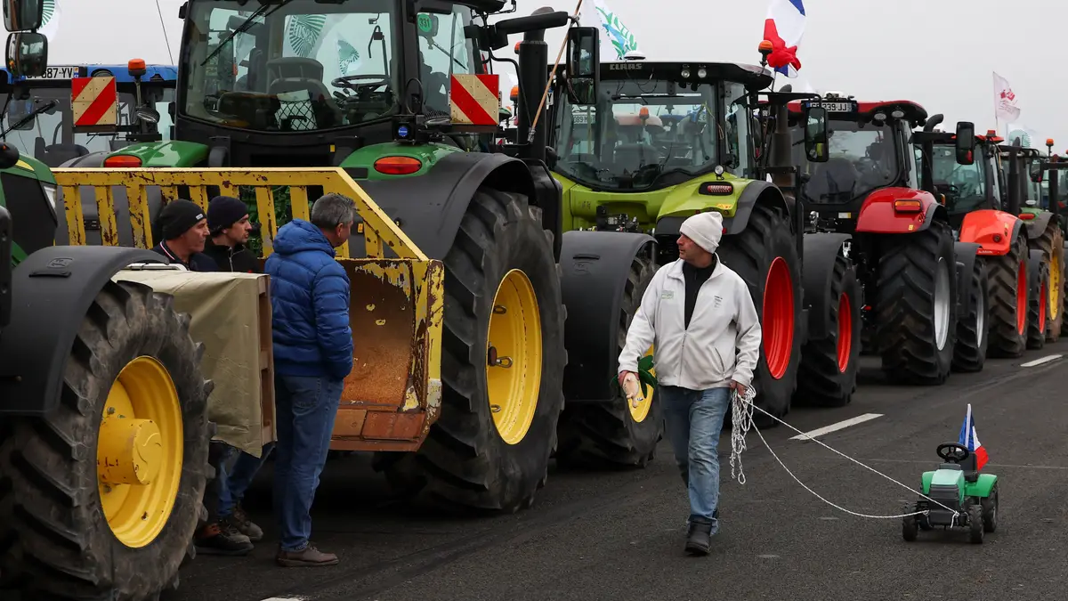protesto em França