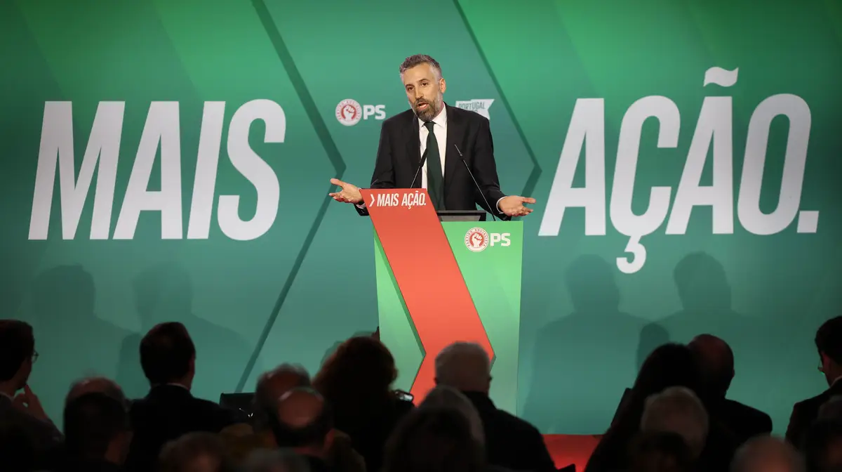 Pedro Nuno Santos na apresentação no programa eleitora do PS