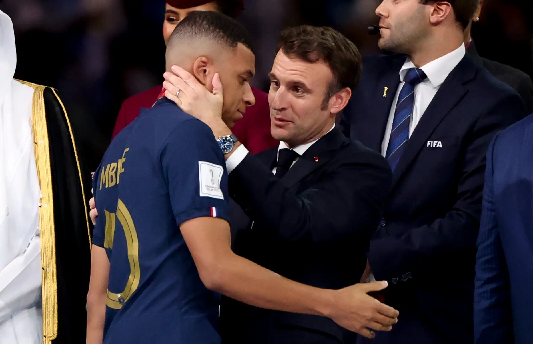 Mbappé e Macron