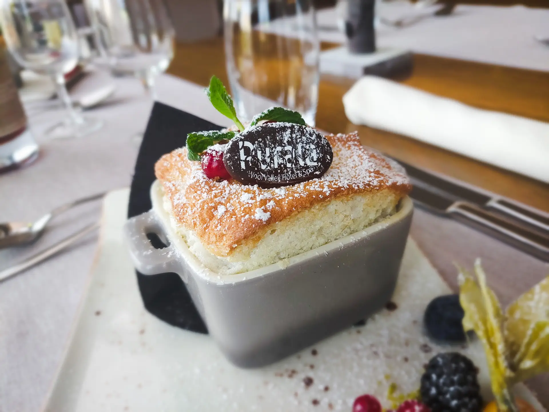 Onde encontrar este soufflé suave como um floco de neve?