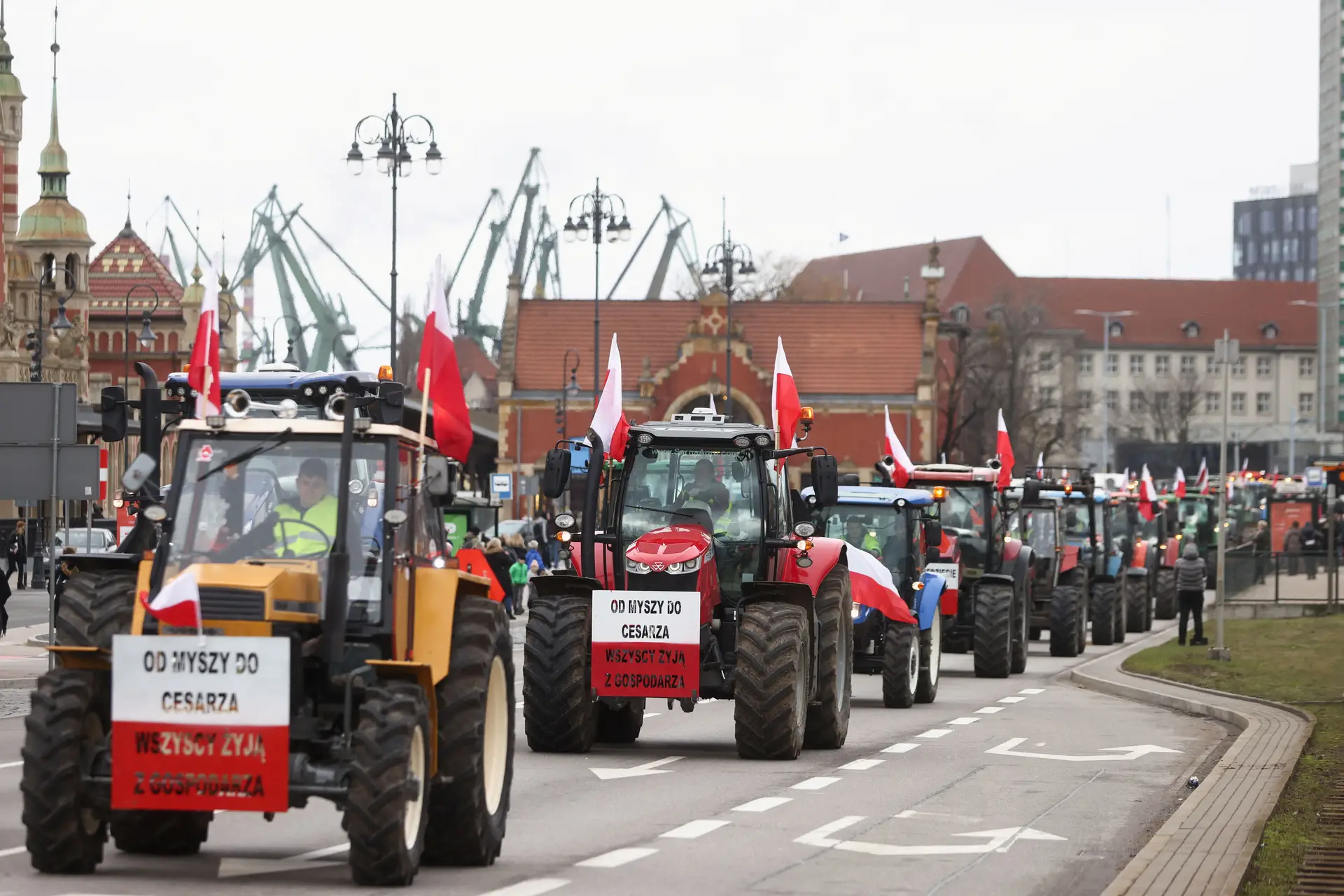 Agricultores polacos assaltam comboios que transportavam cereais ucranianos