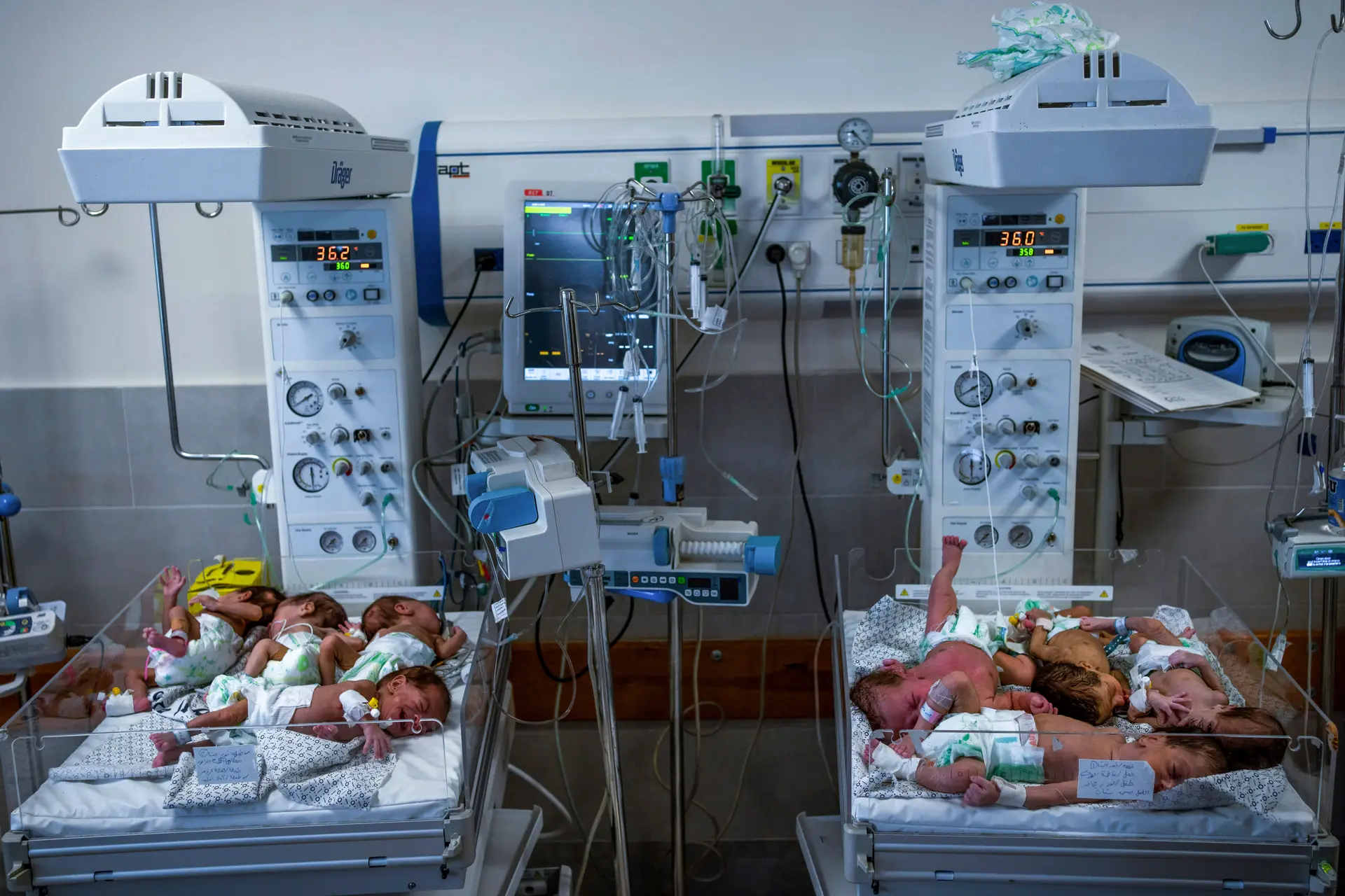 Pelo menos 4 bebés morreram por fome e desidratação em hospitais da Faixa de Gaza