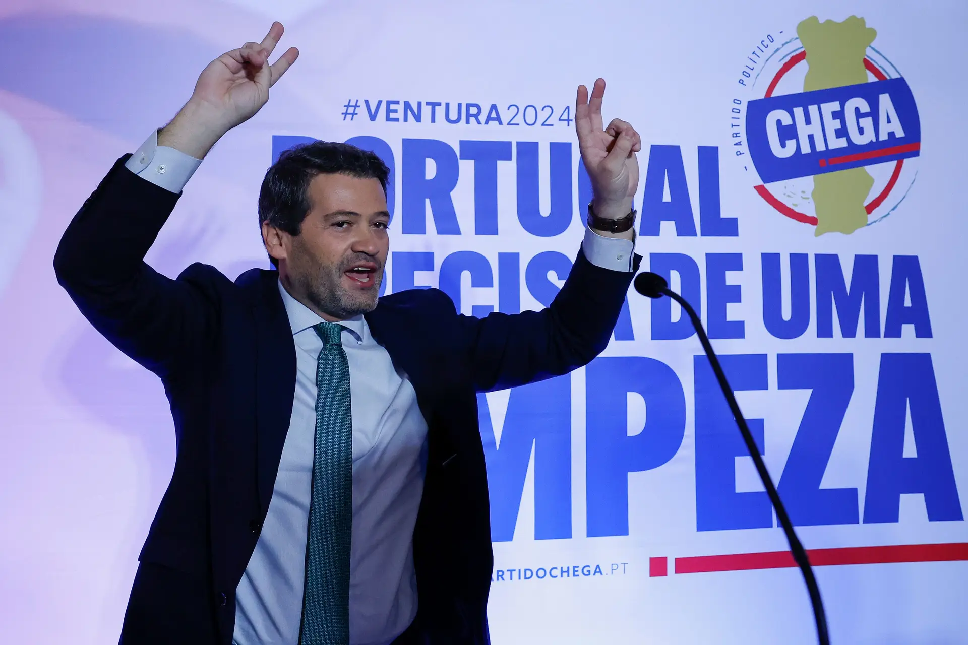 Chega com mesmo número de deputados que AD e PS em seis distritos