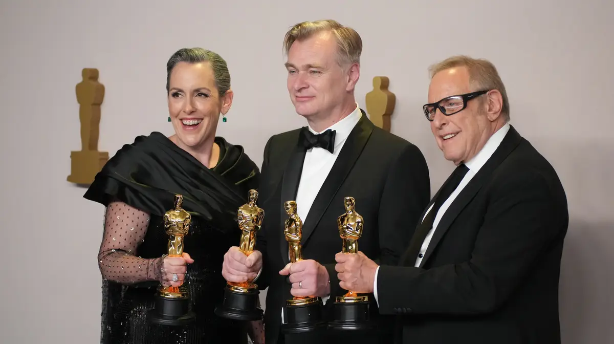 Emma Thomas, Christopher Nolan e Charles Roven