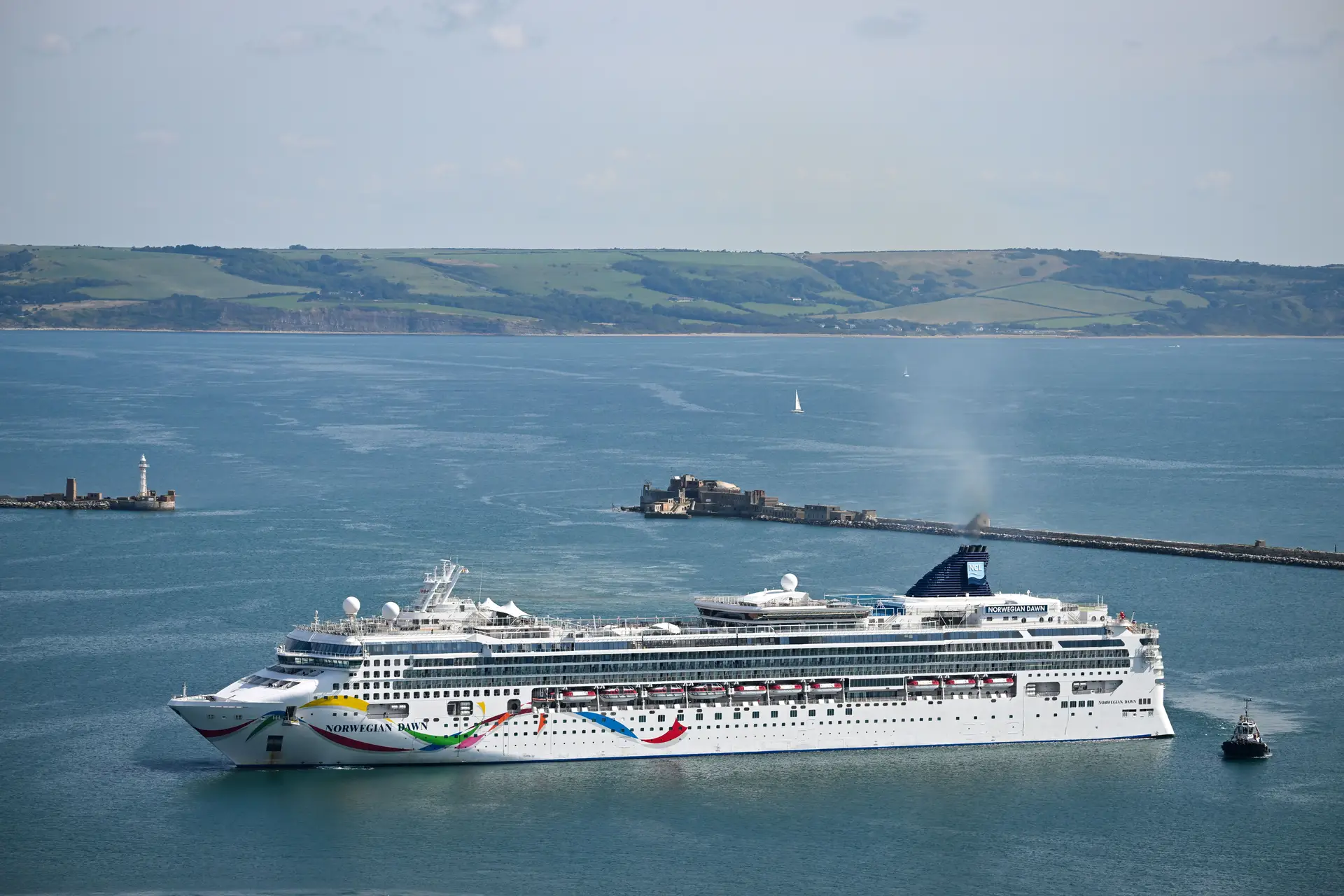 O "Norwegian Dawn", navio cruzeiro da Norwegian Cruise Line