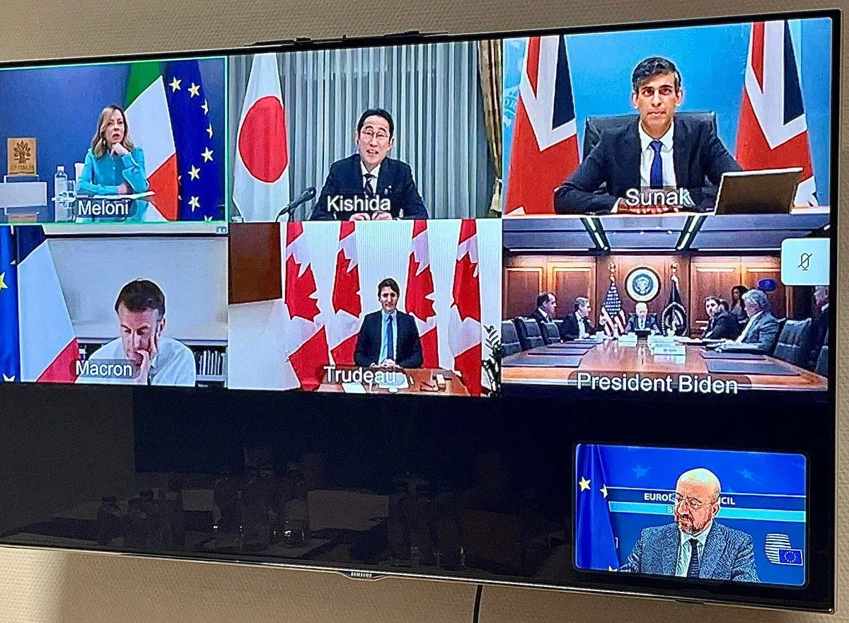 Líderes do G7 condenam "unanimemente ataque sem precedentes" do Irão a Israel
