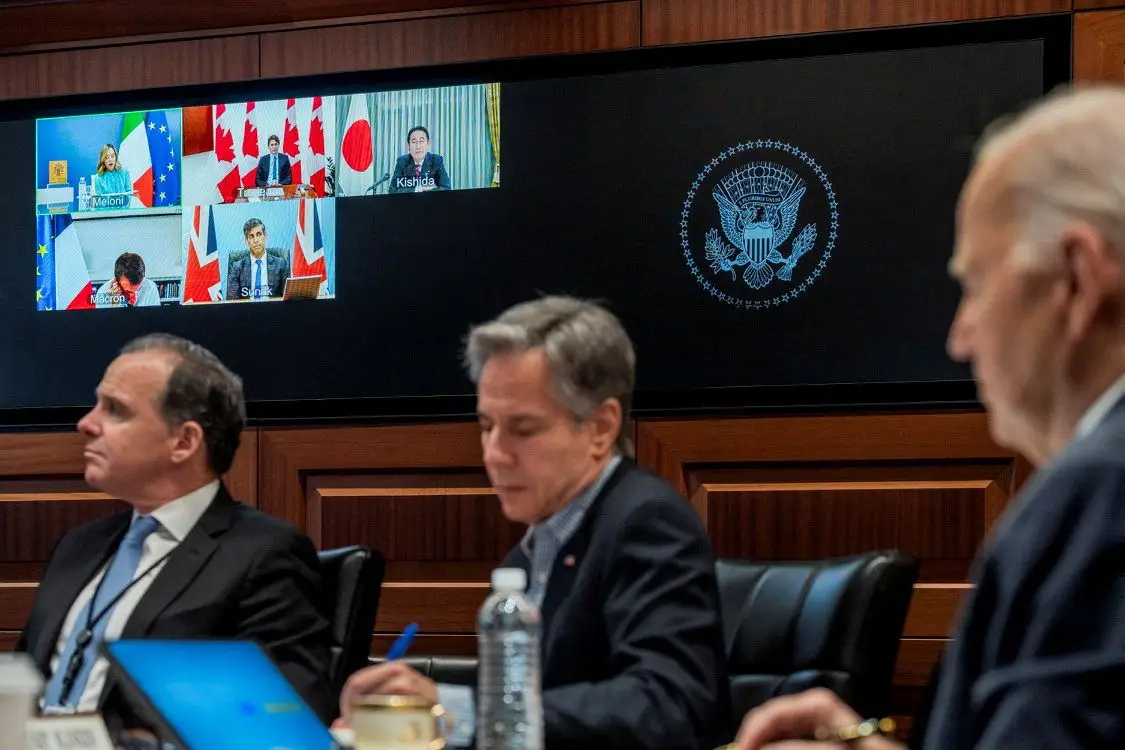 Líderes do G7 comprometem-se a levar mais ajuda humanitária a Gaza