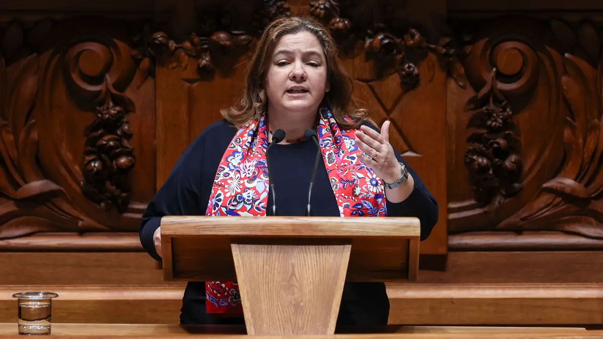 Alexandra Leitão, no Parlamento