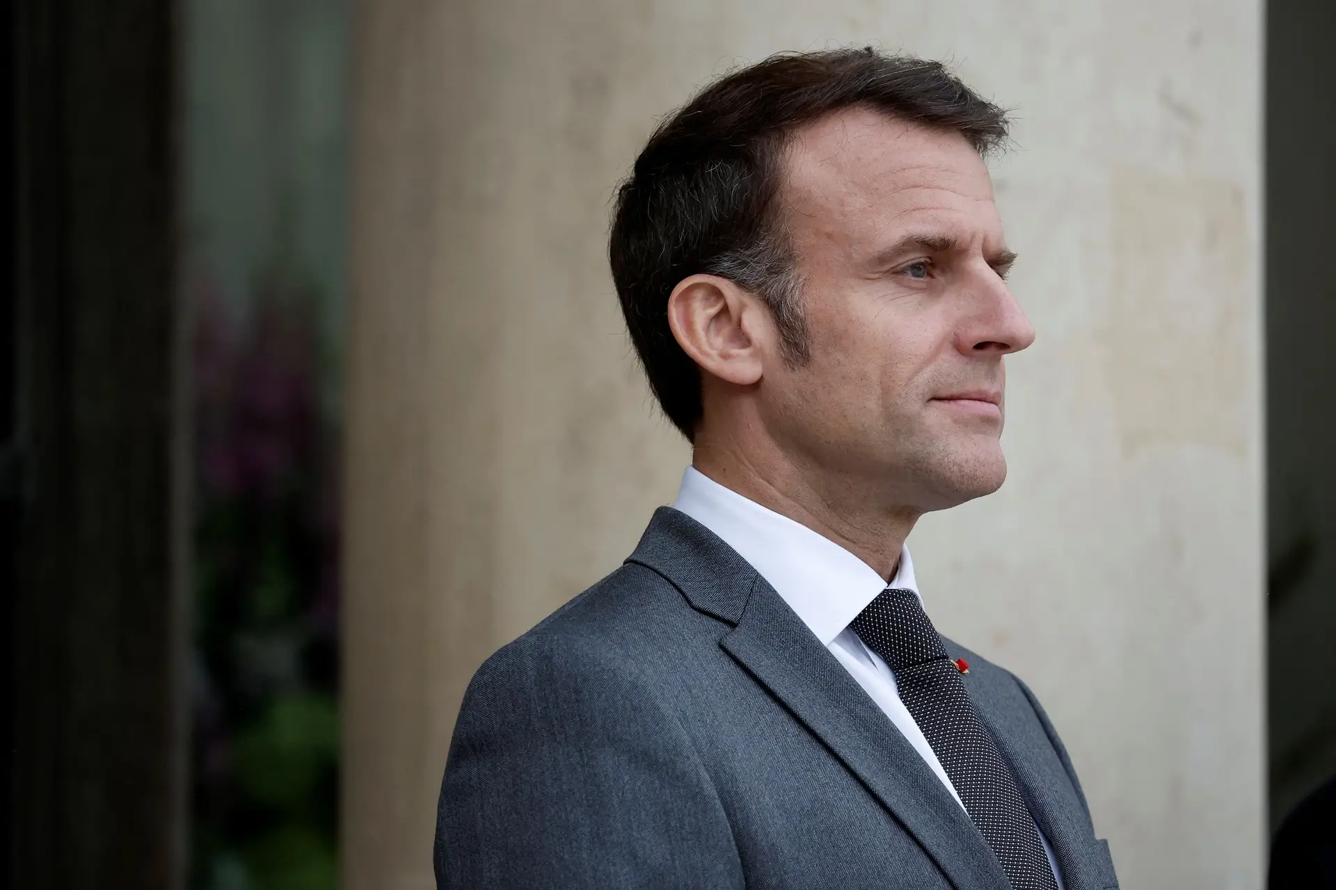 O Presidente francês, Emmanuel Macron