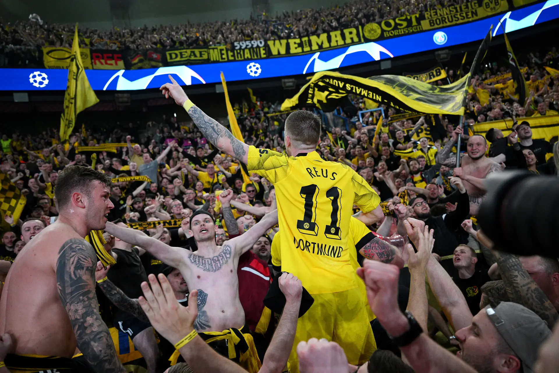 Champions: Borussia Dortmund bate o Paris Saint-Germain e é o primeiro finalista