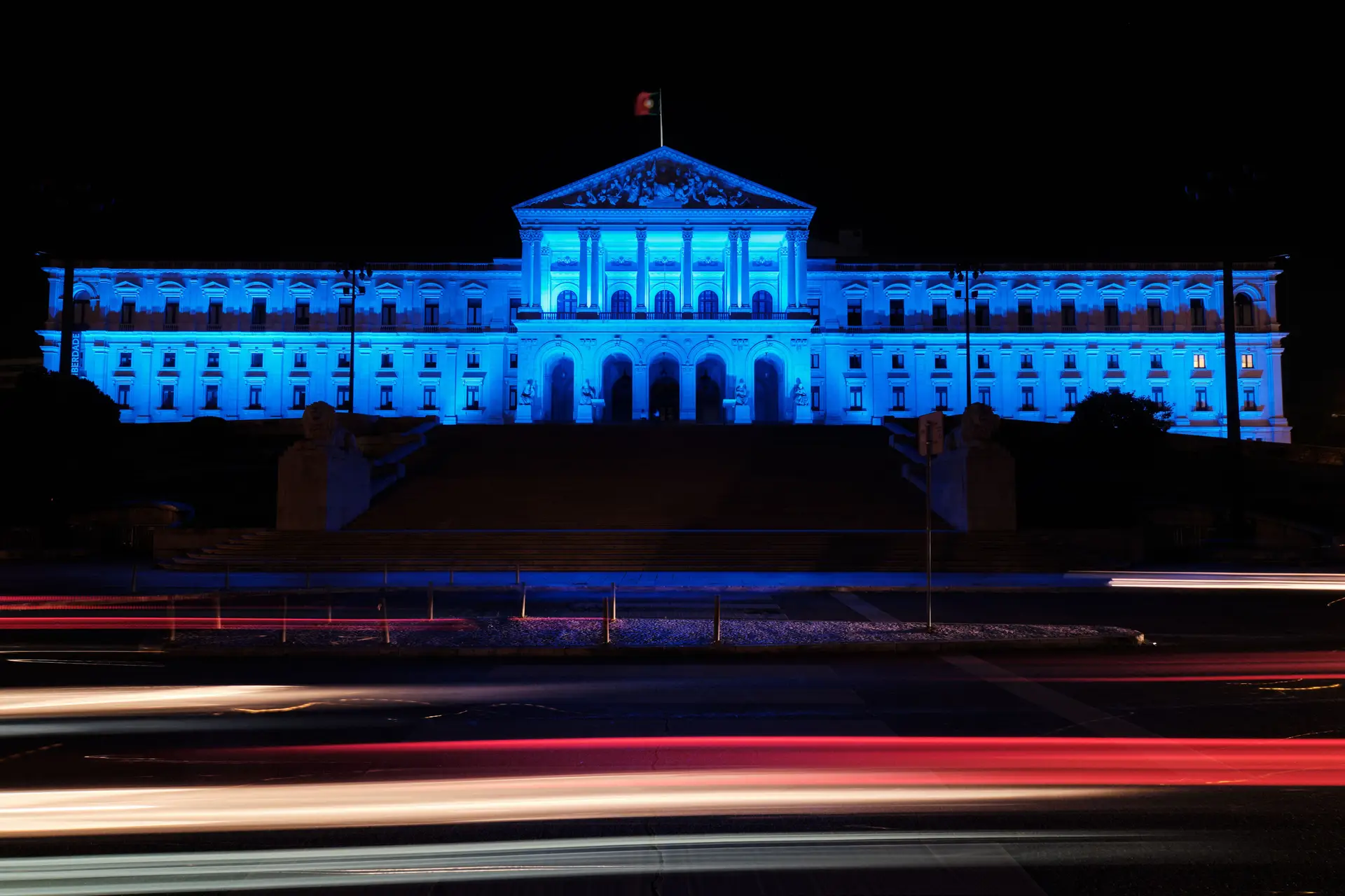 Monumentos iluminados para assinalar o Dia da Europa e apelar ao voto