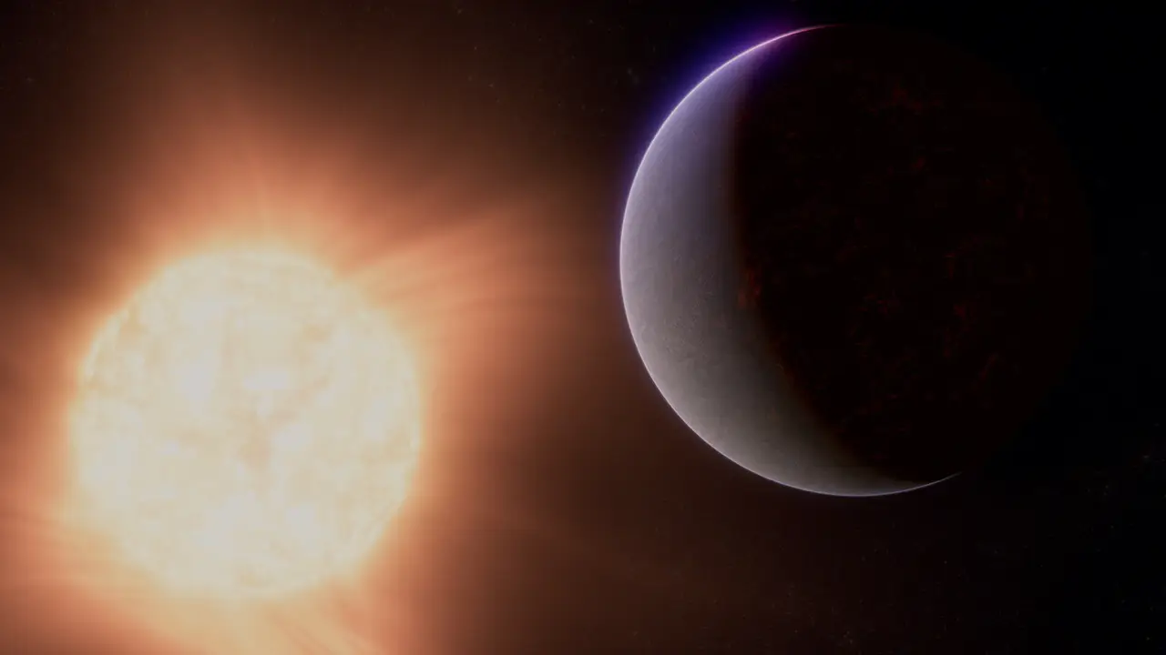 Conceito artístico do planeta 55 Cancri.