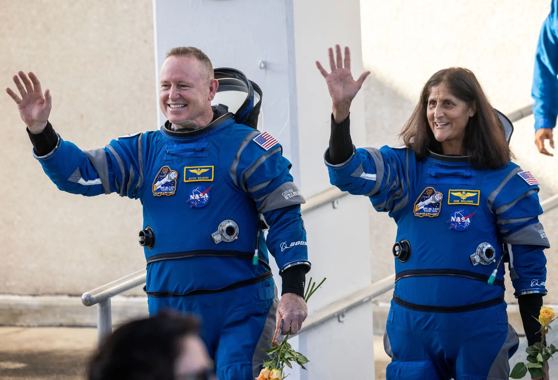 Butch Wilmore e Suni Williams, astronautas da NASA. 