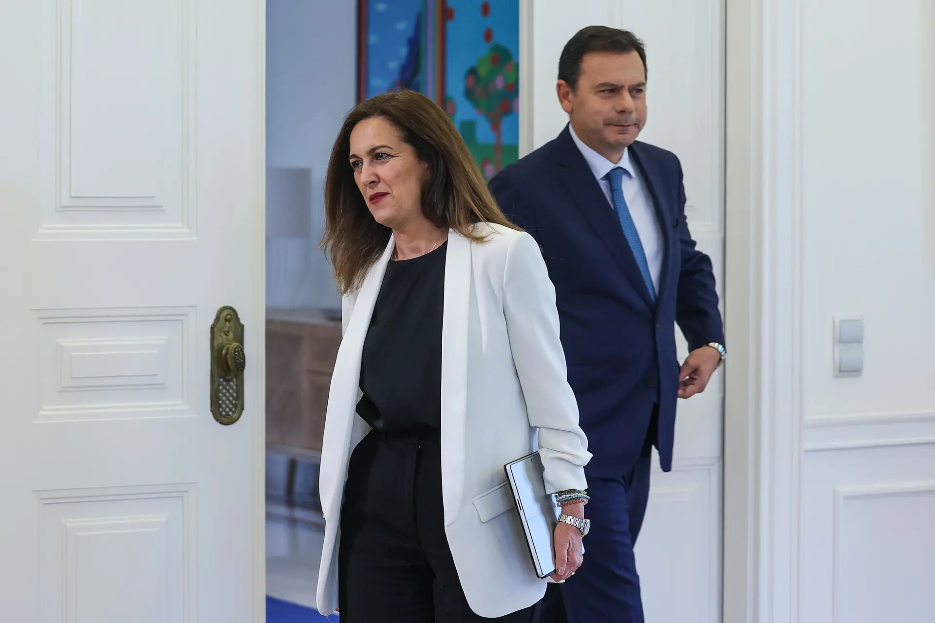 Rita Júdice e Luís Montenegro