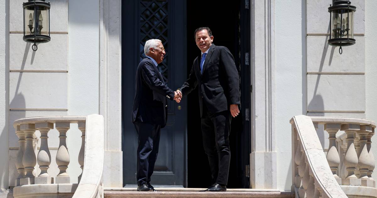 António Costa trifft Luís Montenegro in São Bento, um über den EU-Haushalt zu diskutieren