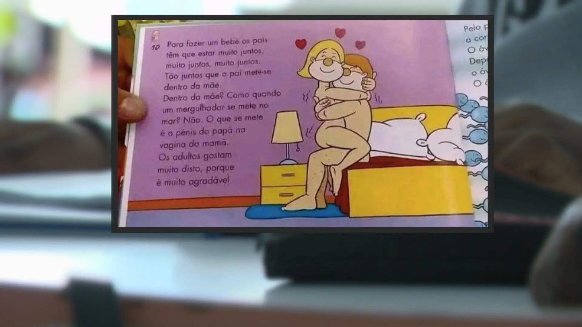 Livro utilizado nas escolas para ensinar crianças sobre sexo?