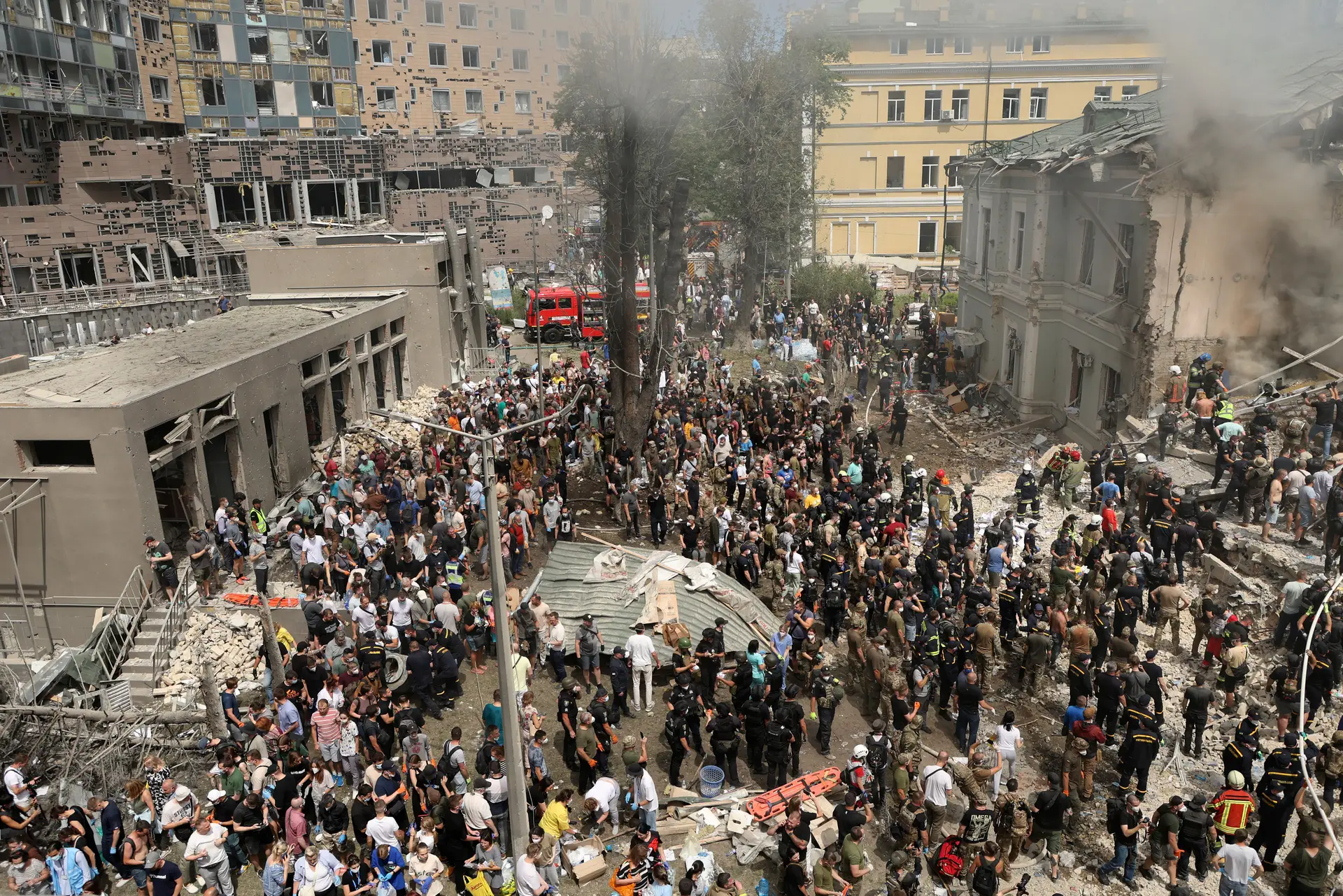 Ataque a hospital em Kiev