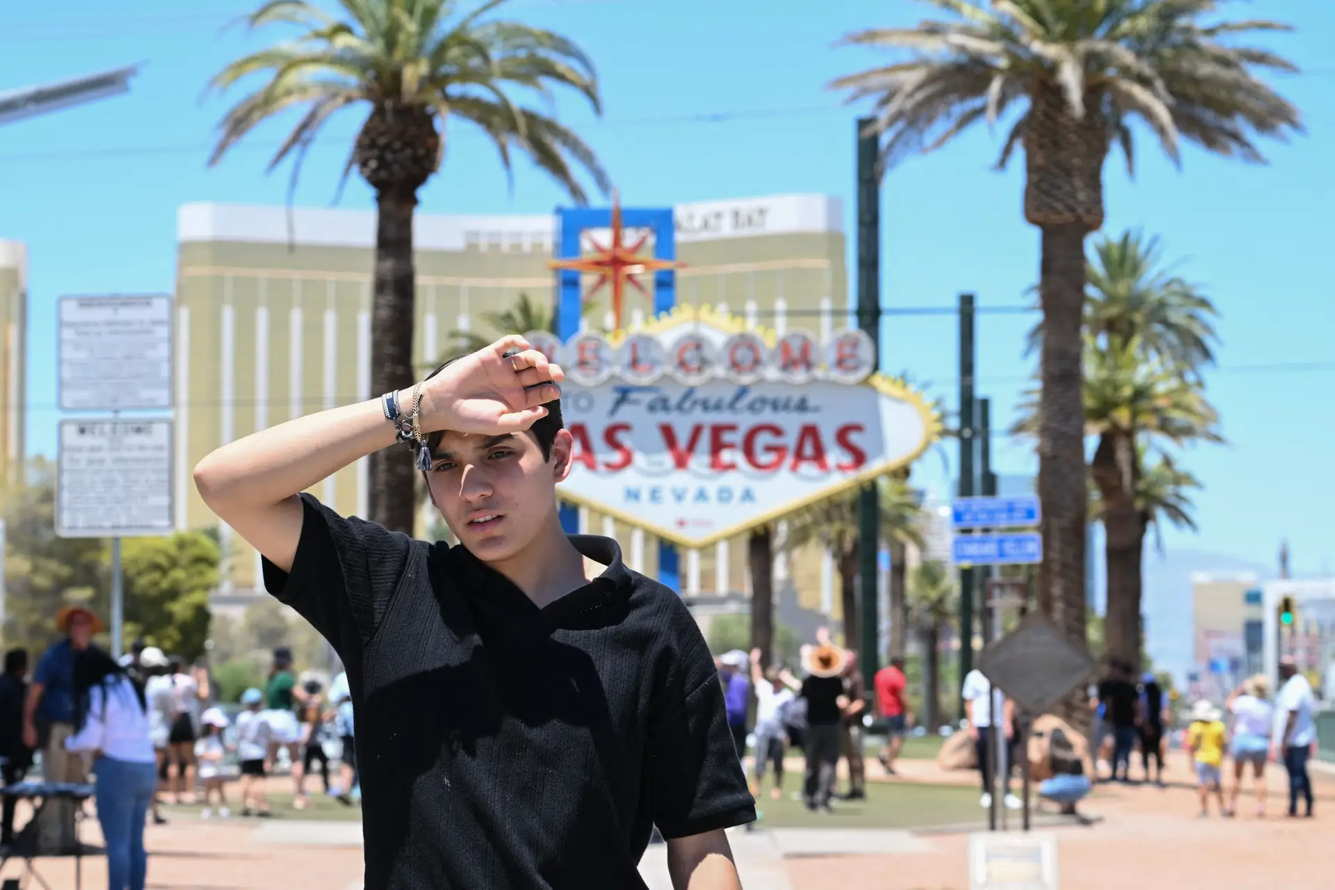 Las Vegas vive quinto dia consecutivo com temperaturas escaldantes