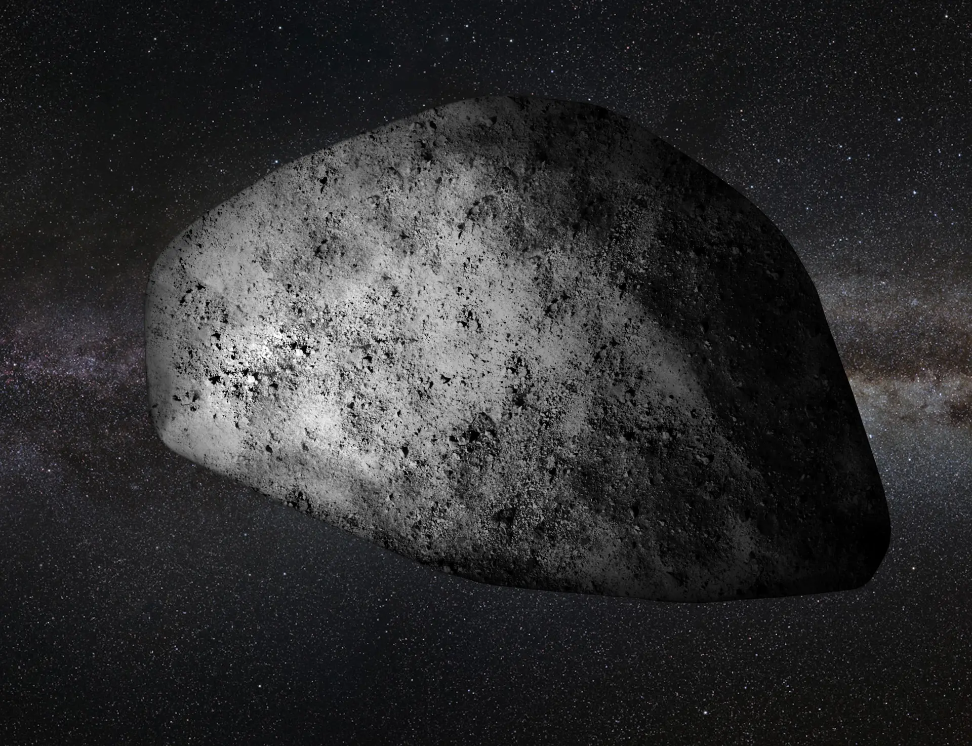 Ilustração do asteroide 99942 Apophis.