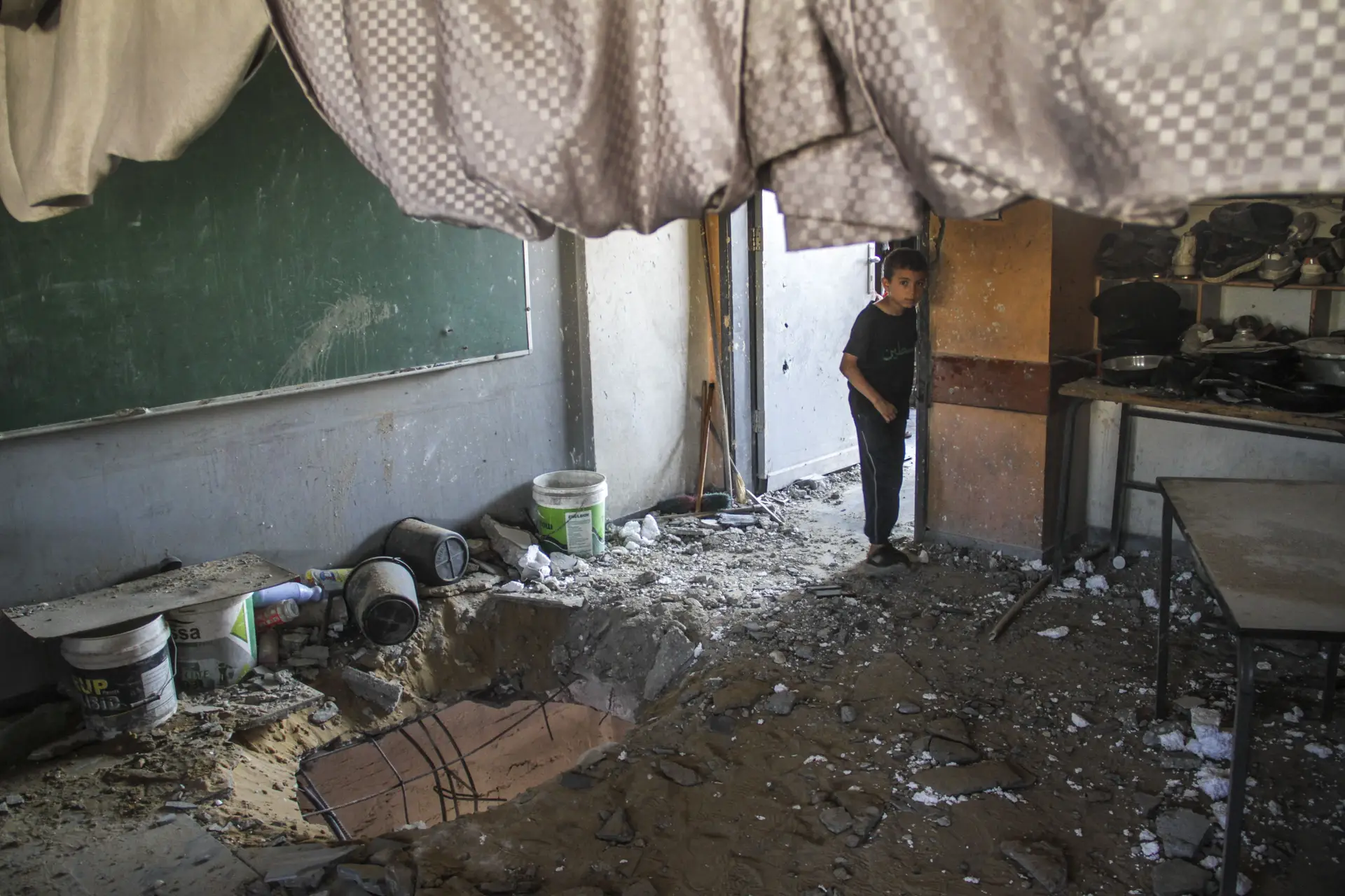 Gaza: sexto ataque israelita em nove dias contra uma escola faz 1 morto e 4 feridos