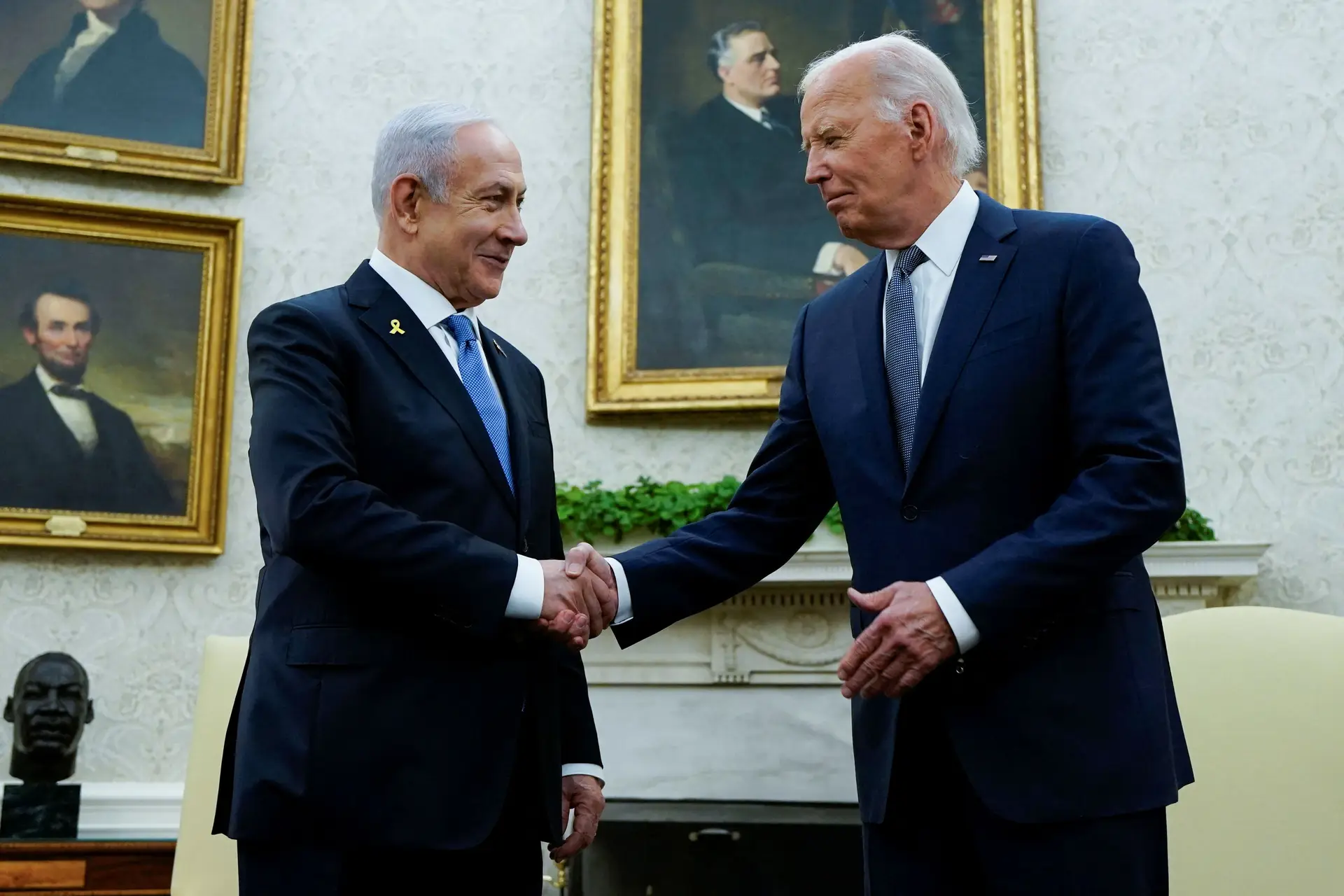 Netanyahu agradece apoio de Joe Biden e espera colaboração entre os dois países nos próximos meses 