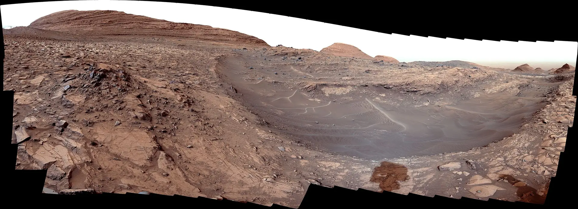 The Rover Curiosity took a photo of the Gediz Vallis channel on March 31, 2024, which was probably large floods.