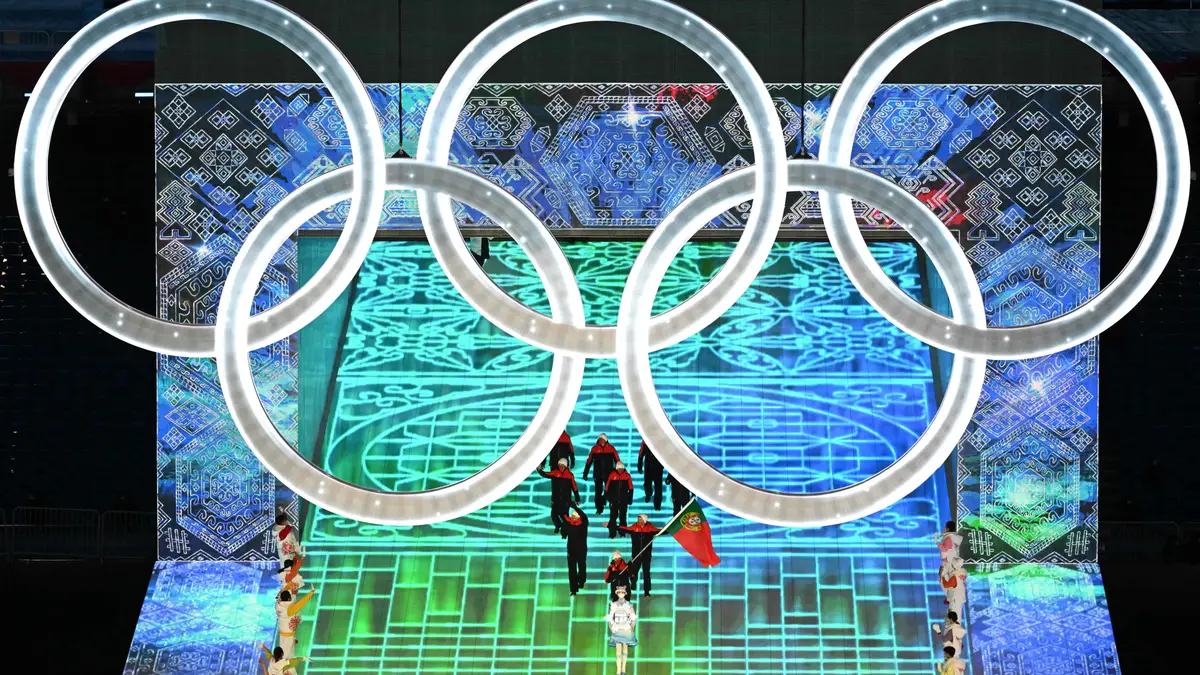 Estandarte de Portugal nos Jogos Olímpicos de Tóquio, 2020.