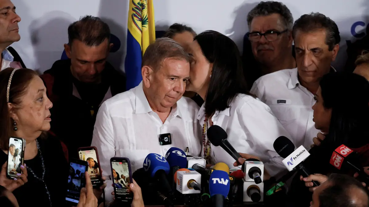 O candidato da oposição venezuelano, Edmundo González