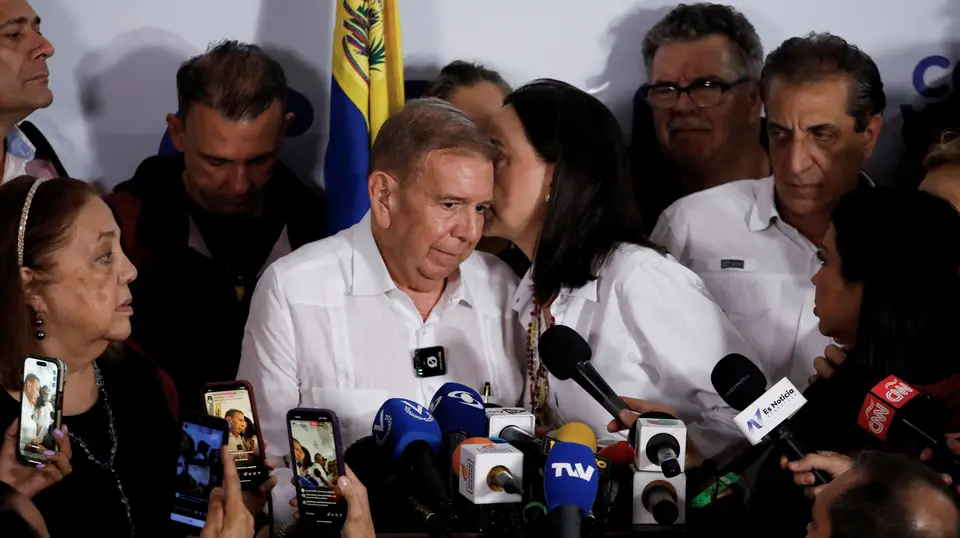 O candidato da oposição venezuelano, Edmundo González