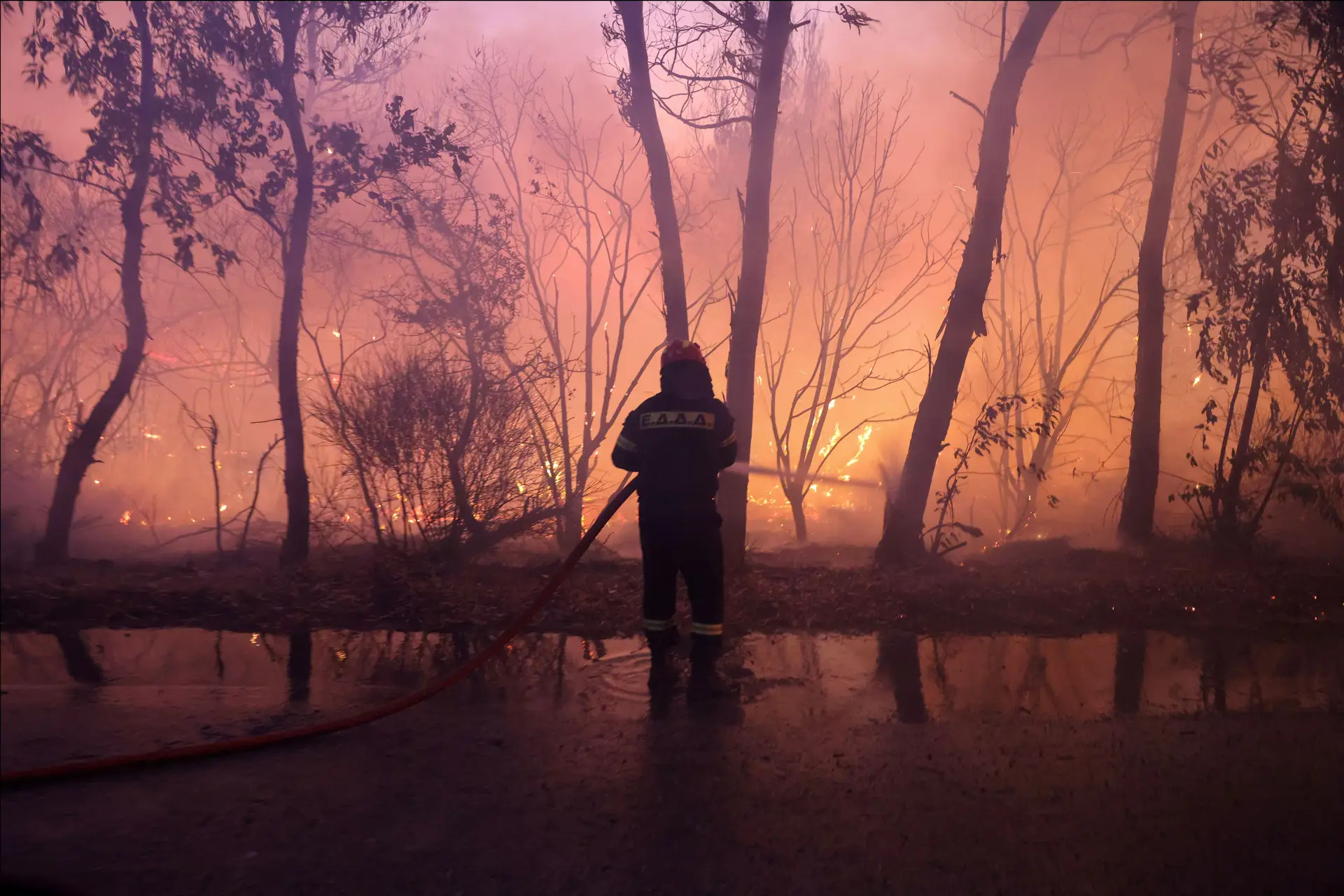 Incêndios florestais na Grécia