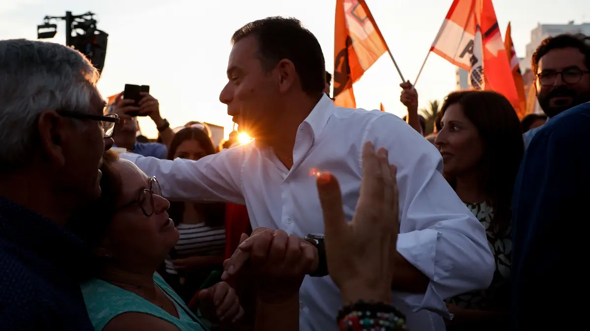 Luís Montenegro na Festa do Pontal, no Algarve