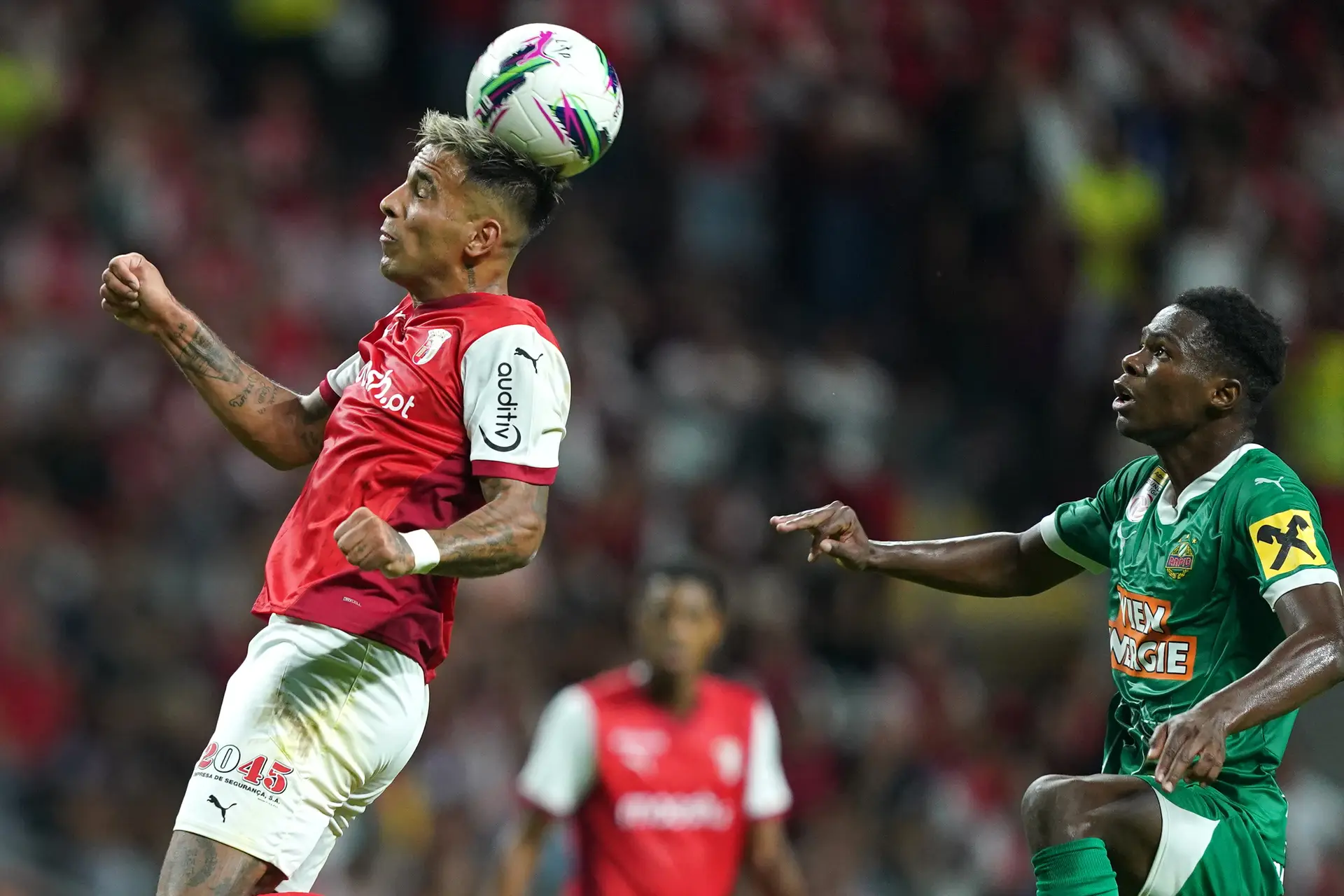 Liga Europa: SC Braga vence o Rapid Viena na Pedreira e adianta-se no play-off