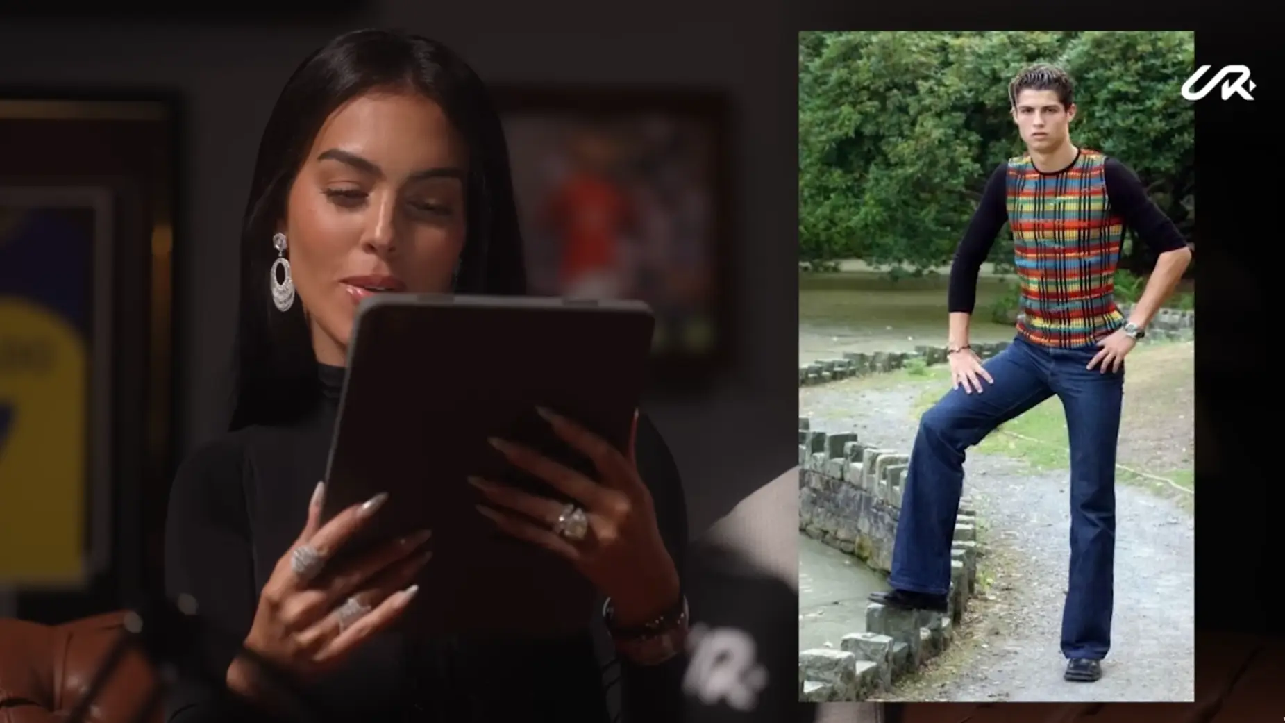 Georgina avalia roupas de Ronaldo