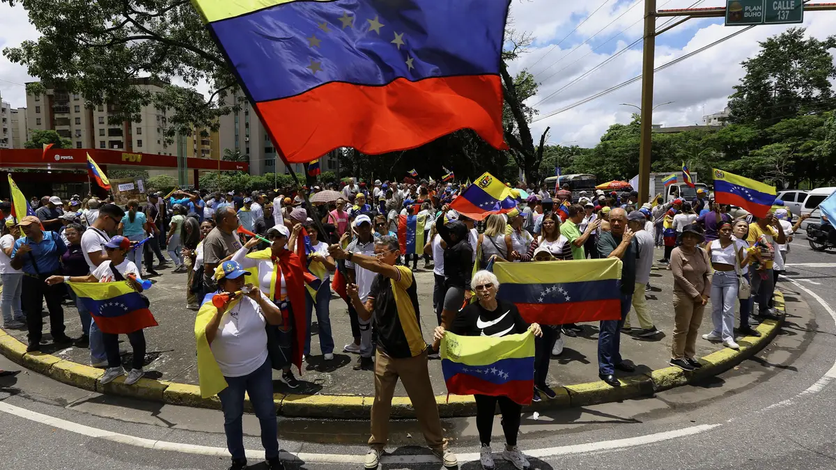 Protesto da oposição na Venezuela
